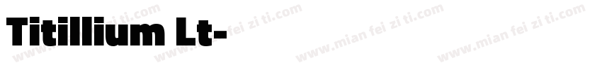 Titillium Lt字体转换